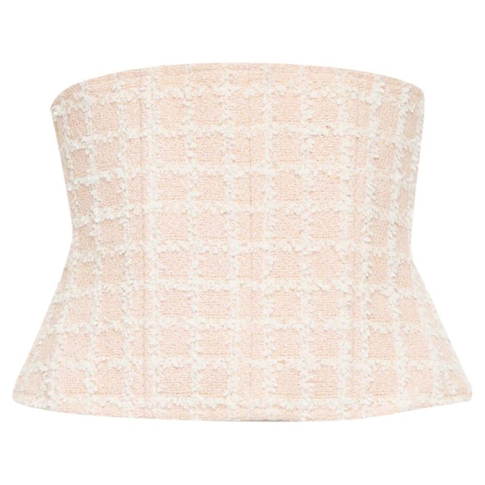 Chanel Tweed Silk Lined Corset Belt